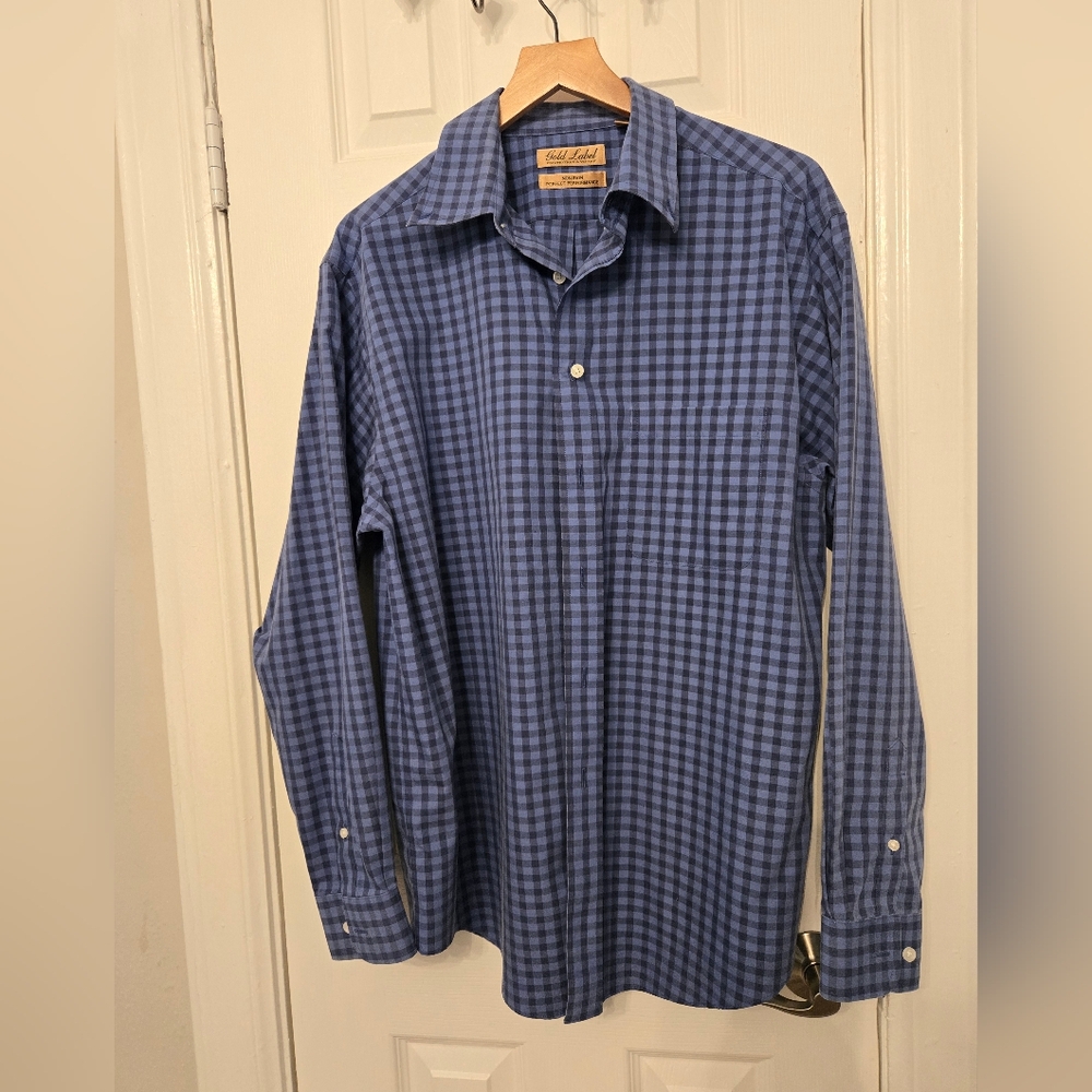 Men's Blue Checkered Shirt